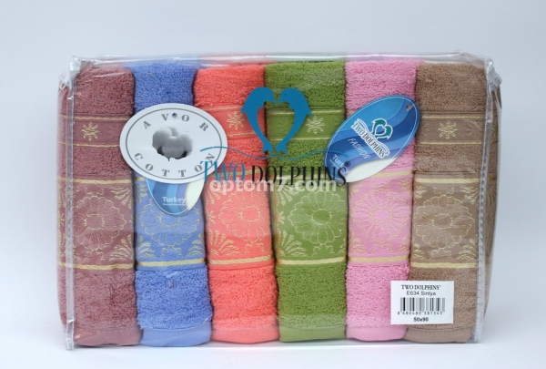 Полотенце махровое 50х90 "Two Dolphins" Sintya